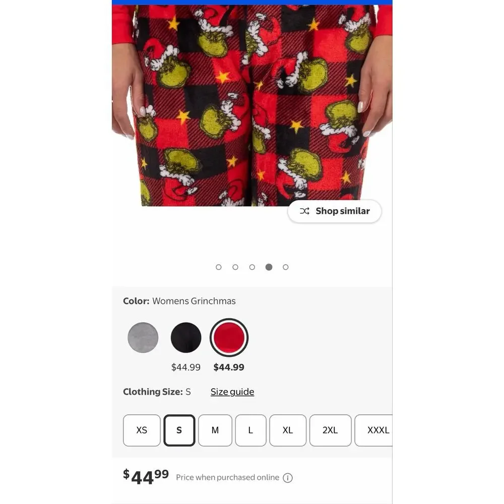 NEW! L Dr. Seuss The Grinch Christmas Pajamas Matching Family Sleepwear